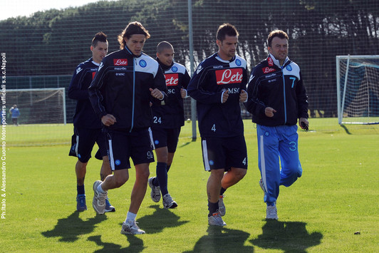 Allenamento Napoli in Roma