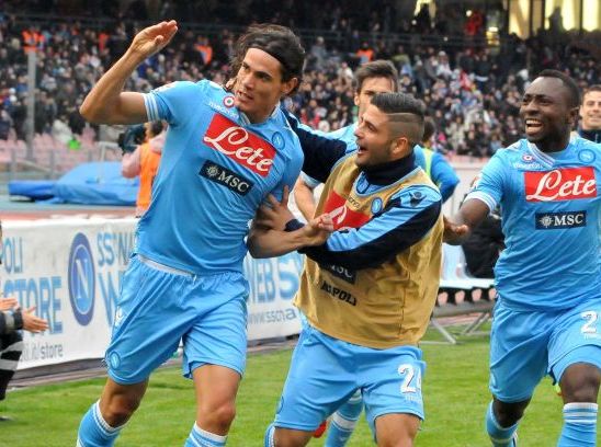 Cavani dopo il goal