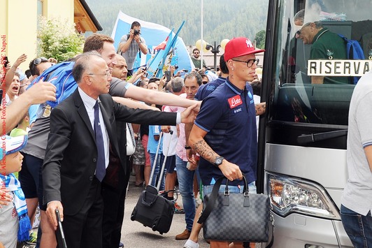 Napoli arrivo a Dimaro