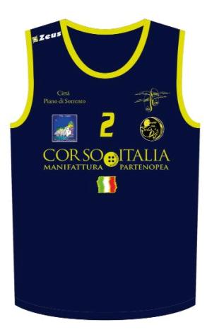 Maglie ufficiali delle squadre Torneo Beach Volley Piano di Sorrento