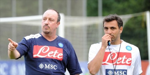Benitez e Pecchia allenamento