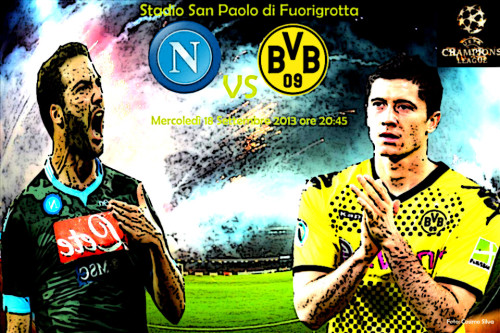 Napoli - Borussia Dortmund foto celebrativa by CS OK