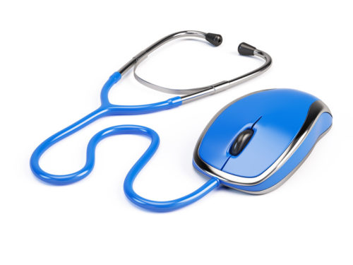 Computer mouse - stethoscope