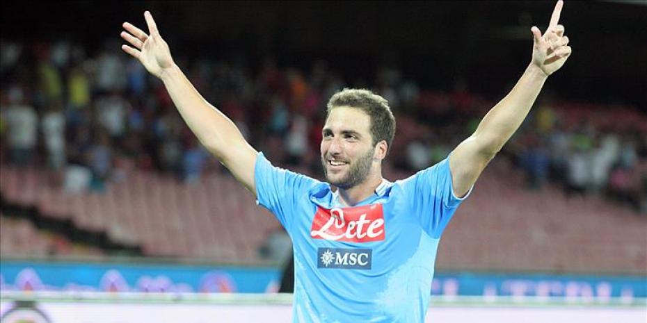 Higuain goal Napoli maglia azzurra