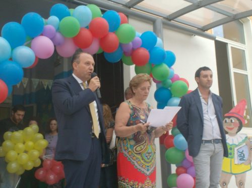 Sindaco F. Di Maiolo-Dir.Scol. G. A. Zarra. Ass. P. I. A. Russo - Festa Accoglienza Scolastica 13.9.2013