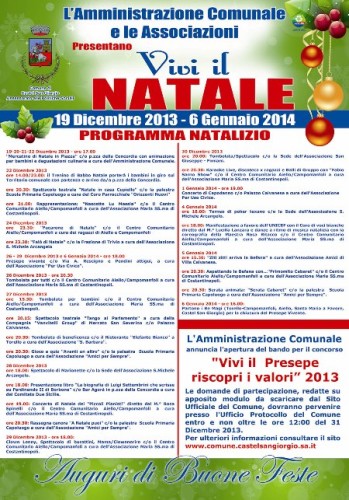 programma natalizio 2013