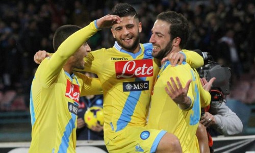 Insigne-Higuain-Ghulam maglia gialla