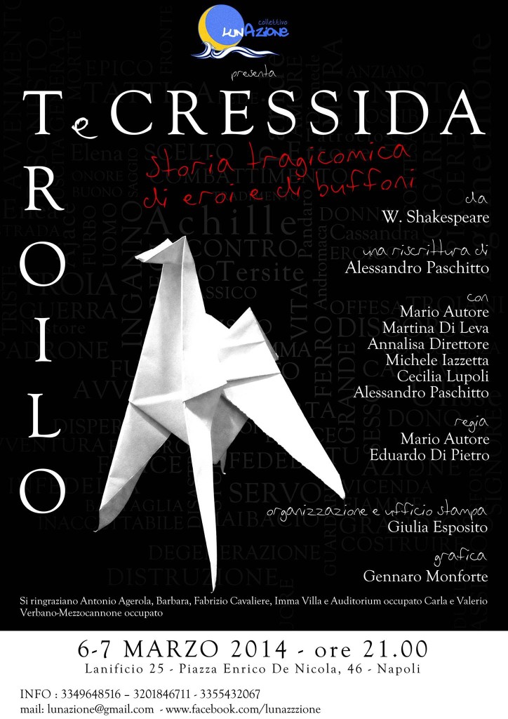 Locandina Troilo e Cressida