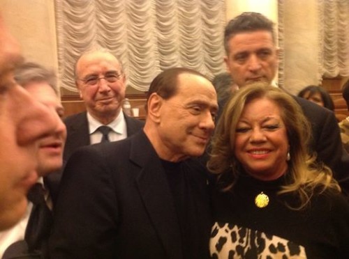 Flora con berlusconi
