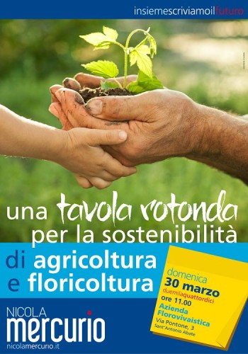 invito tavola rotonda agricoltura floricoltura