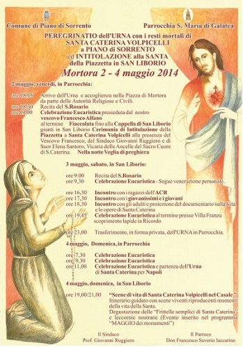 Manifesto intitolazione a Caterina Volpicelli