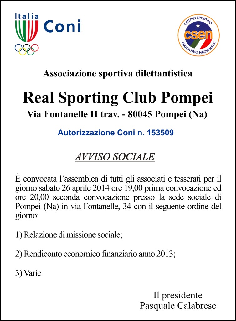 avviso sociale