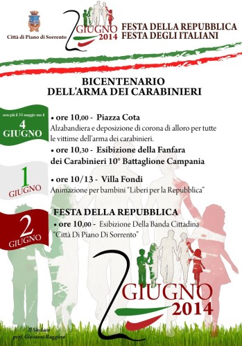 Festa della Repubblica - Bicentenario Arma dei Carabinieri - Piano di Sorrento