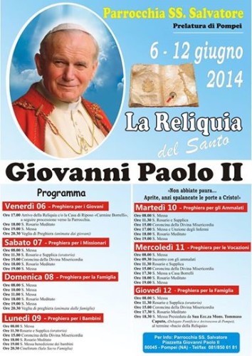 reliquia papa pompei