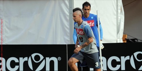Hamsik si allena a DImaro