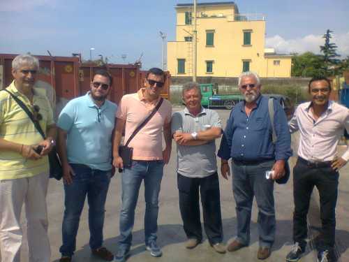 delegazione greca, al centro l'Assessore Barile