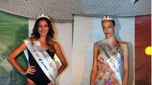 Miss Sport Lotto Laura Luglio e Miss Coraggio Rosaria Aprea