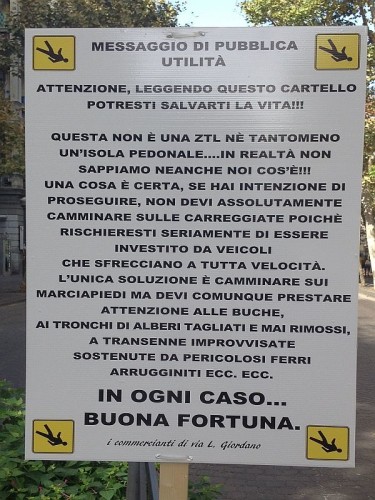 Messaggio di pubblica utilità