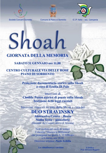 Memoria della Shoah a Piano di Sorrento - 2015