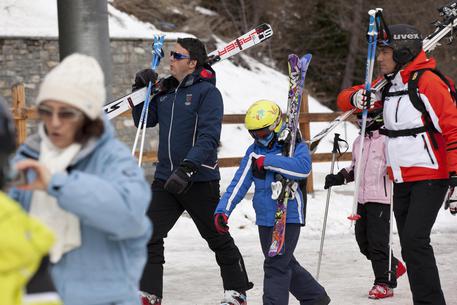 Italian Premier Matteo Renzi in Courmayeur