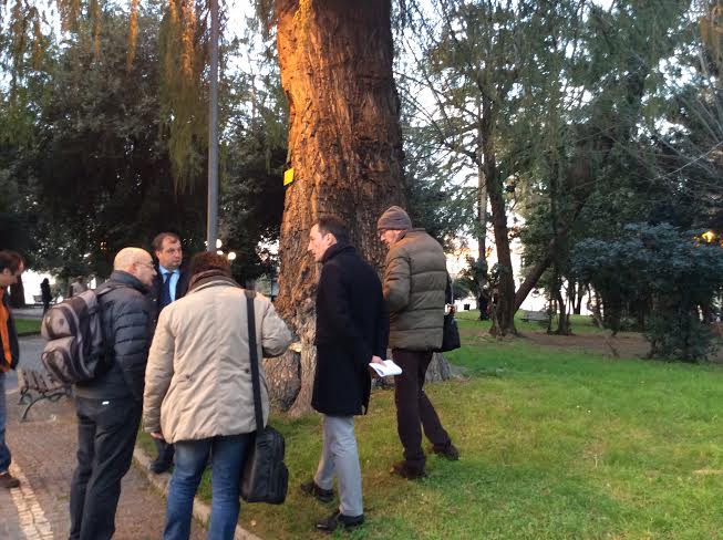 Foto sopralluogo villa comunale
