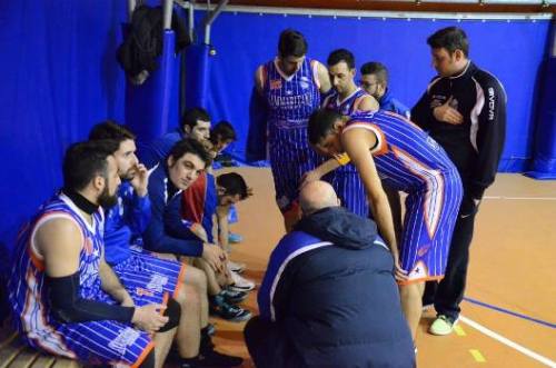Sammaritana Basket (Promozione - gir. B) durante un time-out