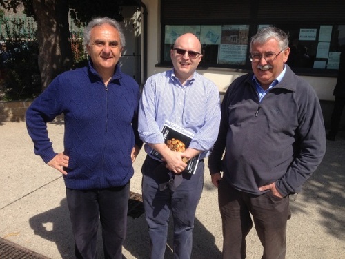 Da sinistra a destra: Antonio Irlando, Philip Reeker, Gian Antonio Stella