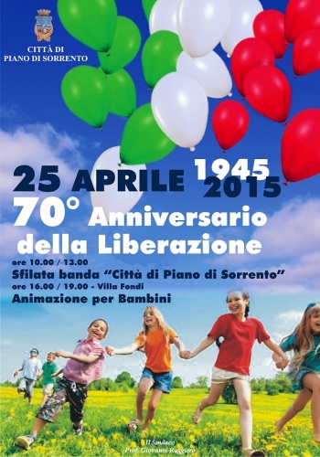 Manifesto 25 aprile 2015 Piano di Sorrento