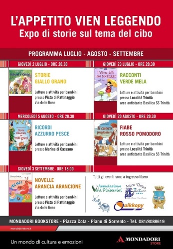 L'appetito vien leggendo - Appuntamenti per bambini