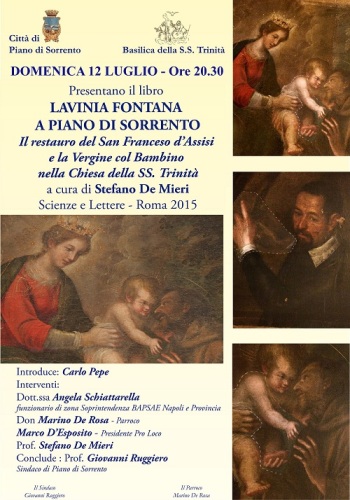 Manifesto presentazione libro Lavinia Fontana