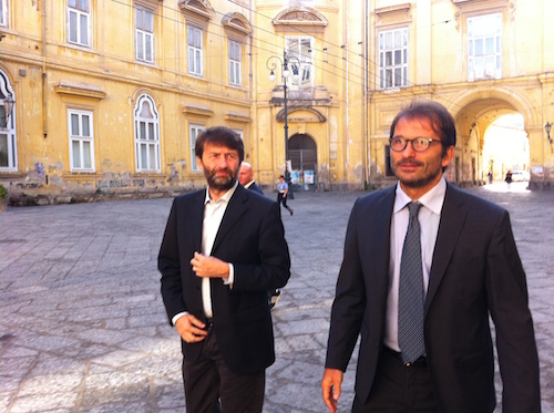 Franceschini e Marrone alla Reggia di Portici