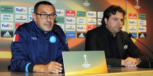 Sarri e Giuntoli Europa League