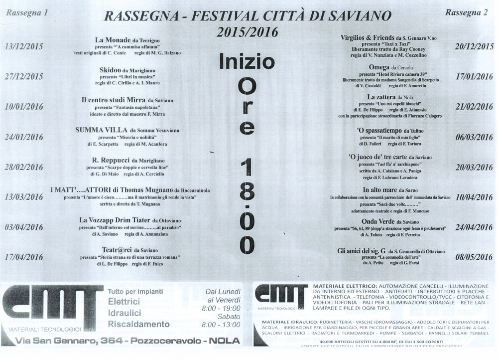 PROGRAMMA RASSEGNA