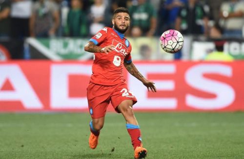 Insigne in maglia rossa