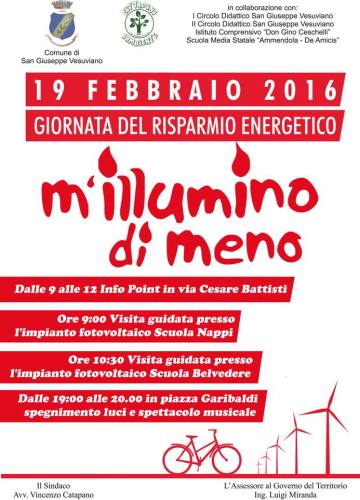 manifesto mi illumino di meno
