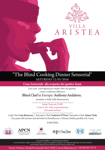 cena sensoriale al buio