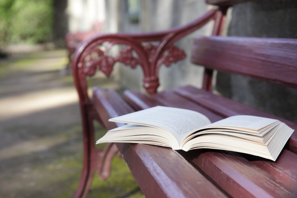 libro, panchina
