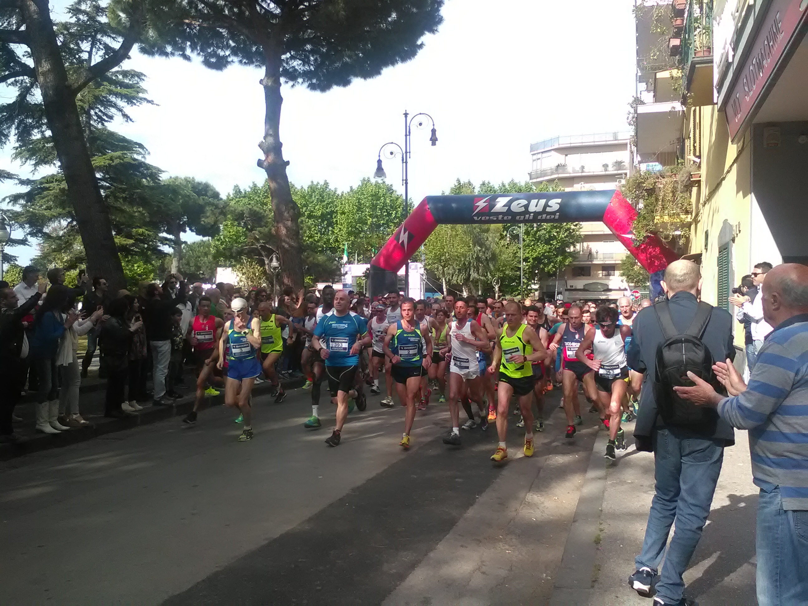 partenza della maratonina di Boscoreale
