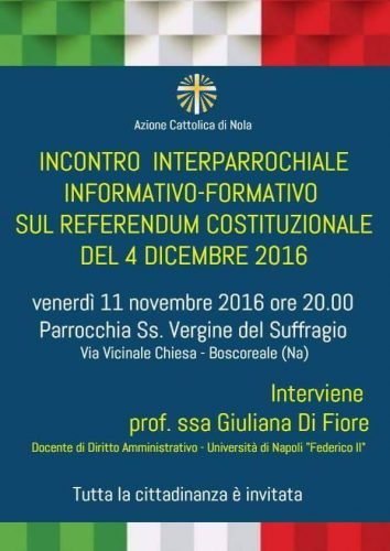 riforma costituzionale - incontro - referendum - Marra