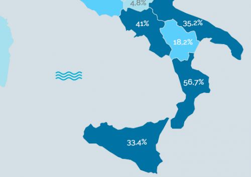 Copertura Fibra Ottica le Regioni raggiunte
