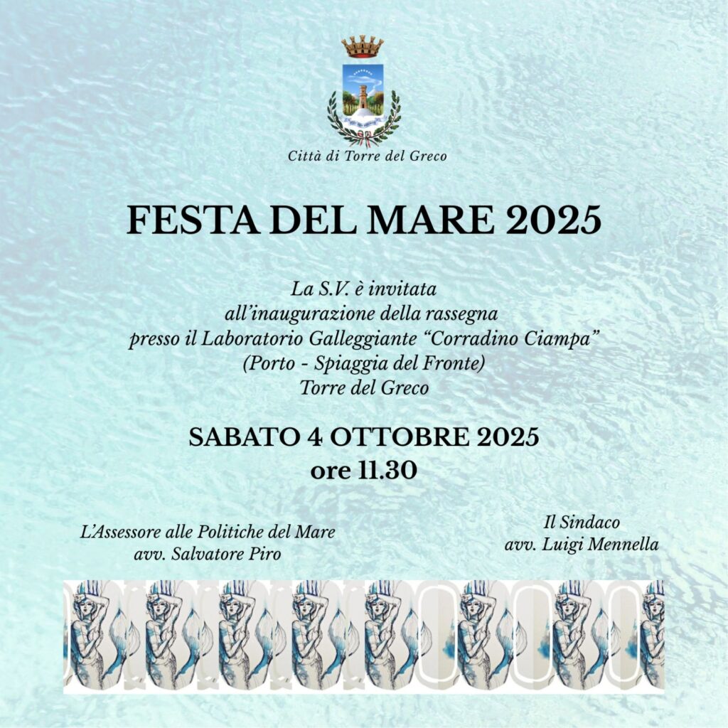 Torre del Greco: al via la “Festa del Mare” tra arte, scuola e sapori