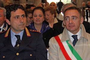 Comandante Vecchione e sindaco Bobbio - Foto Genny Manzo