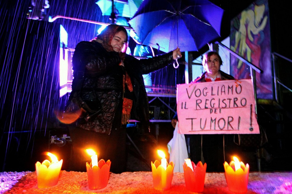 Torna il presidio alla rotonda di Terzigno (Foto Genny Manzo)
