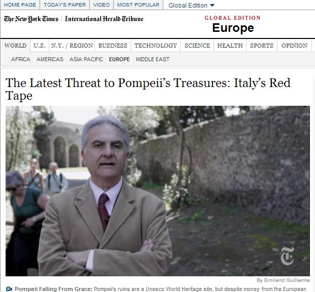 nytimes pompei