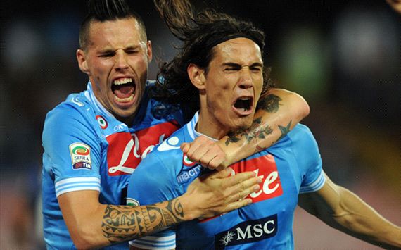 CAVANI E HAMSIK CHAMPIONS BOLOGNA