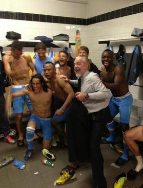 De Laurentiis festeggiamenti Twitter