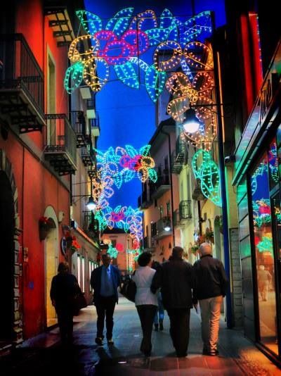 Il modello di luminarie scelto per Piano di Sorrento