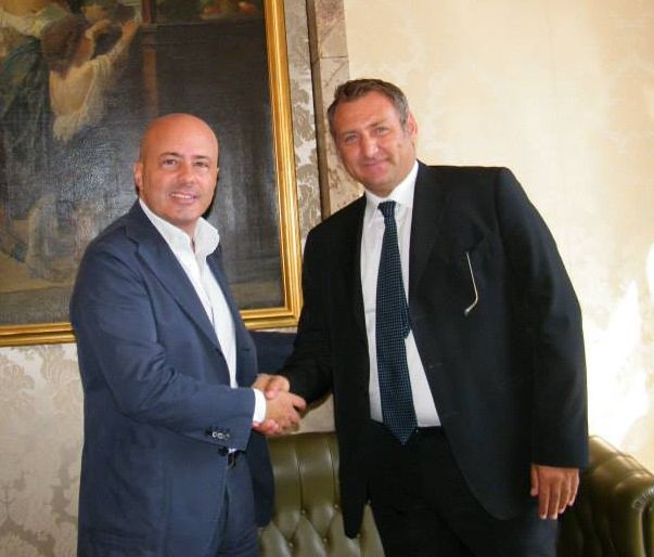 Massimo Lafranco e il presidente Pentangelo