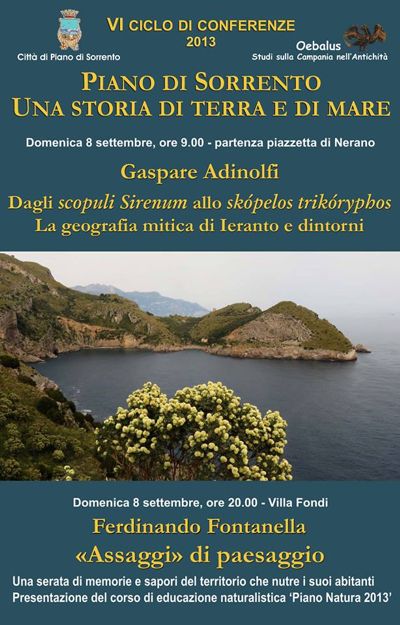 VI ciclo di conferenze e Piano Natura 2013