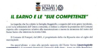 Tragedia del Sarno, quel tristissimo manifesto…